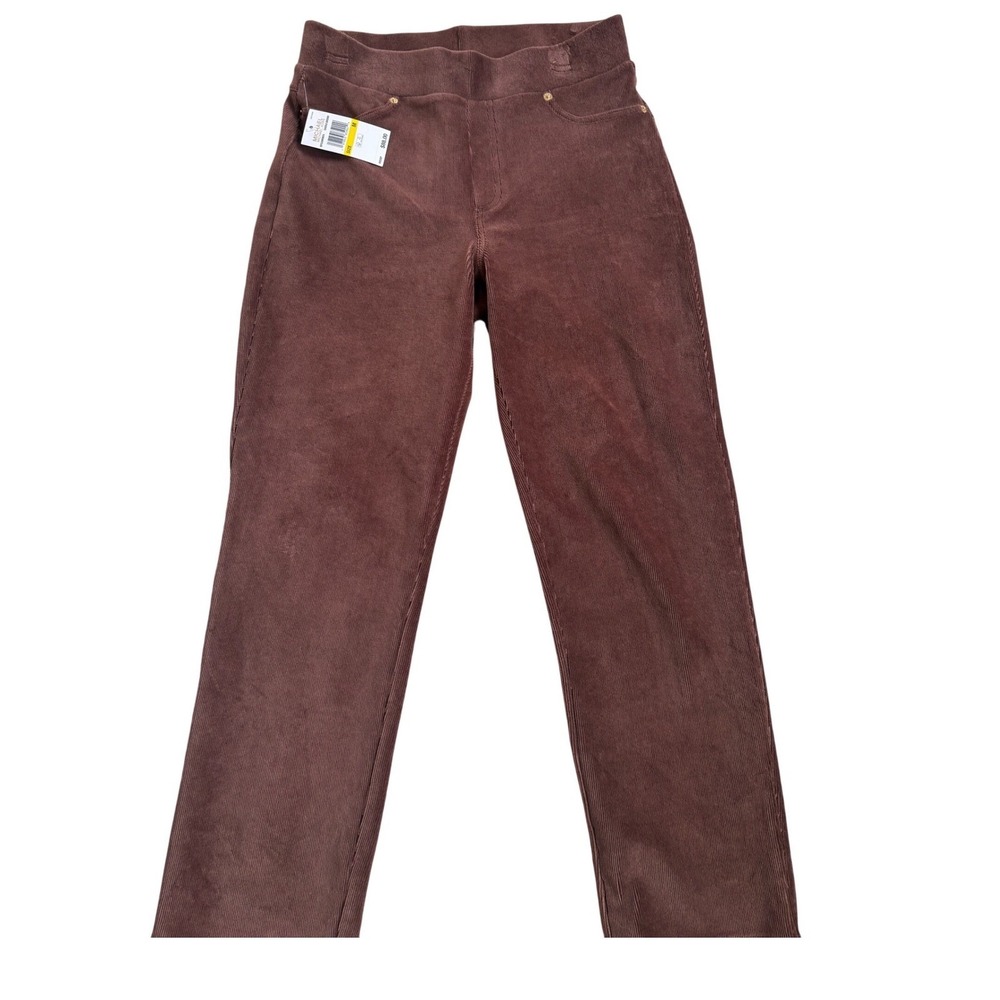 MICHAEL KORS Womens Corduroy‎ Pull On Pants Saddle Brown Size M MSRP $88